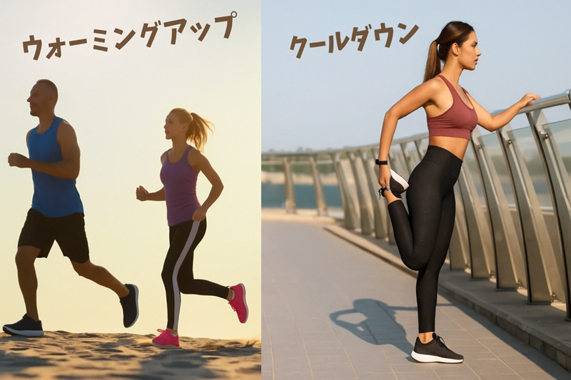 適切なウォーミングアップ方法とクールダウン方法