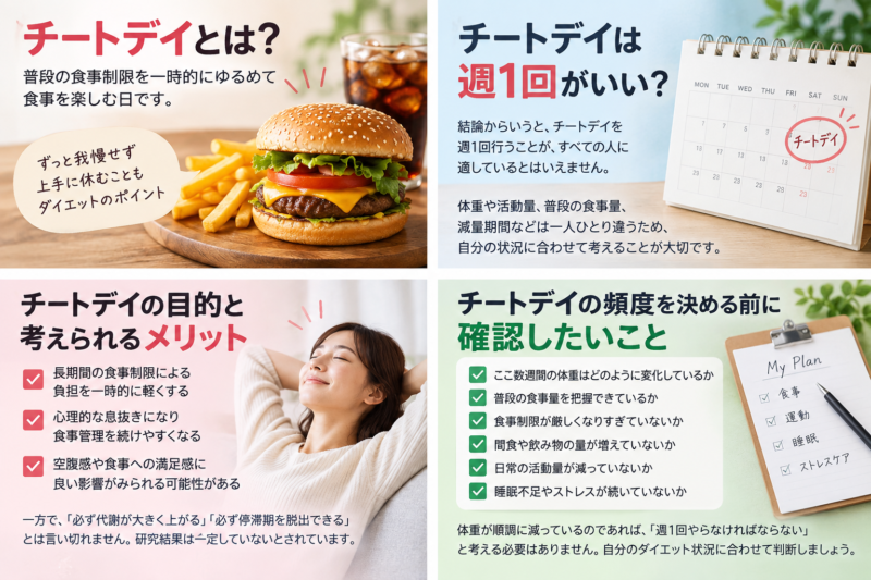 チートデイの頻度を決める前の確認ポイント