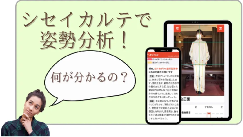 AI姿勢分析 解説 ポポの木整骨院